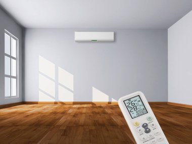 modern parlak iç mekan 3D resimleme