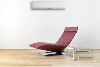 modern parlak iç mekan 3D resimleme