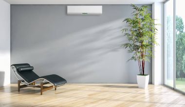 modern parlak iç mekan 3D resimleme