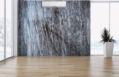 modern parlak iç mekan 3D resimleme