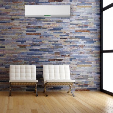 modern parlak iç mekan 3D resimleme