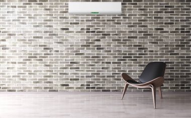 modern parlak iç mekan 3D resimleme