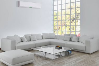 modern parlak iç mekan 3D resimleme