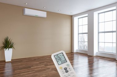 modern parlak iç mekan 3D resimleme