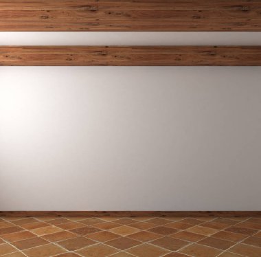 modern parlak iç mekan 3D resimleme