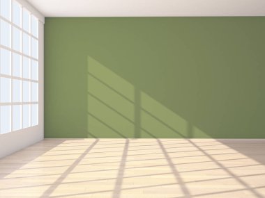 modern parlak iç mekan 3D resimleme