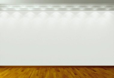 modern parlak iç mekan 3D resimleme