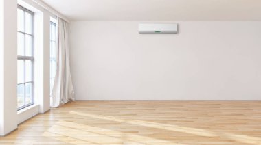 modern parlak iç mekan 3D resimleme