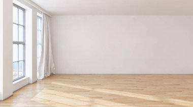 modern parlak iç mekan 3D resimleme