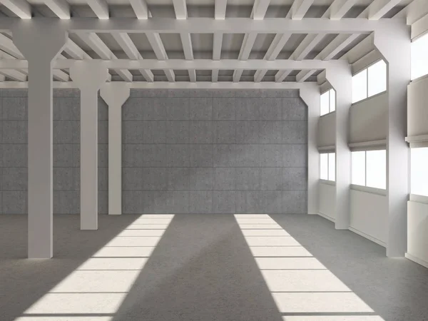 Moderne helle Innenräume 3D-Darstellung — Stockfoto