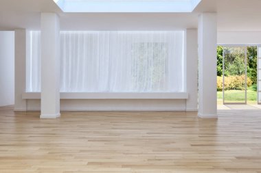 modern parlak iç mekan 3D resimleme