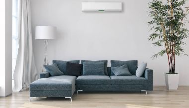 modern parlak iç mekan 3D resimleme