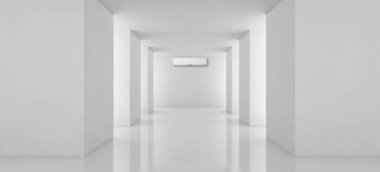 Klima 3d render çizim ile modern iç