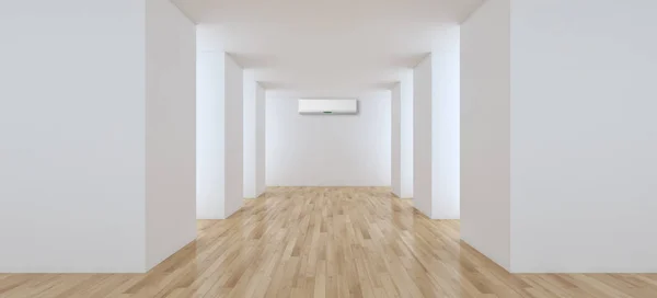 Modernos interiores luminosos apartamento 3D representación ilustración —  Fotos de Stock