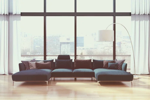 Modern bright interiors apartment 3D rendering illustration — Stock Photo, Image