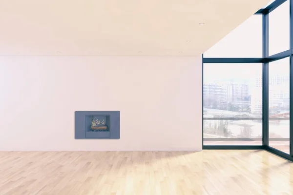 Сучасні яскраві інтер'єри квартири 3D візуалізація ілюстрація — стокове фото