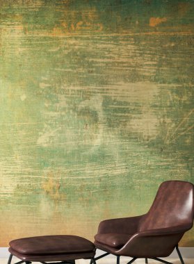 büyük lüks modern parlak iç Oda illüstrasyon 3d render