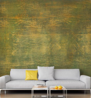 büyük lüks modern parlak iç Oda illüstrasyon 3d render