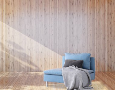 büyük lüks modern parlak iç Oda illüstrasyon 3d render