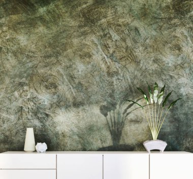 Büyük lüks, modern, en az aydınlık iç mekan, oda modelleme sanatçısı.