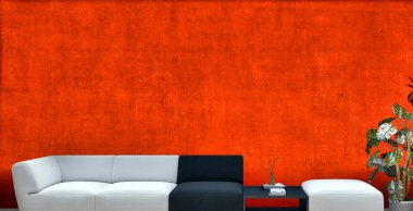 Büyük lüks, modern, en az aydınlık iç mekan, oda modelleme sanatçısı.