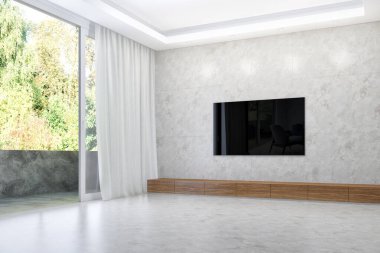 Büyük lüks, modern, en az aydınlık iç mekan, oda modelleme sanatçısı.