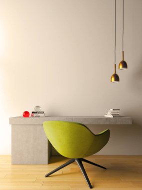 Büyük lüks, modern, en az aydınlık iç mekan, oda modelleme sanatçısı.