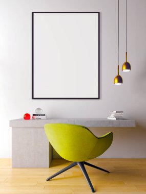 Büyük lüks, modern, en az aydınlık iç mekan, oda modelleme sanatçısı.