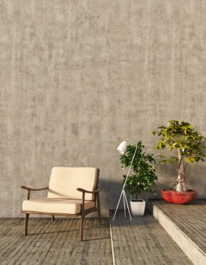 Büyük lüks, modern, en az aydınlık iç mekan, oda modelleme sanatçısı.