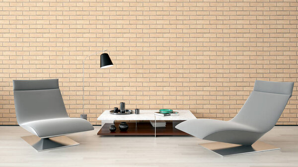 large luxury modern minimal bright interiors room mockup illustr