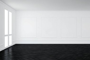 Büyük lüks, modern, en az aydınlık iç mekan, oda modelleme sanatçısı.