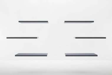 Asgari soyut arkaplan 3d görüntüleme, geometrik sha grubu