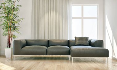 Büyük lüks, modern, en az aydınlık iç mekan, oda modelleme sanatçısı.