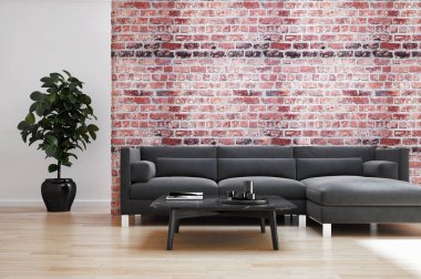 Büyük lüks, modern, en az aydınlık iç mekan, oda modelleme sanatçısı.