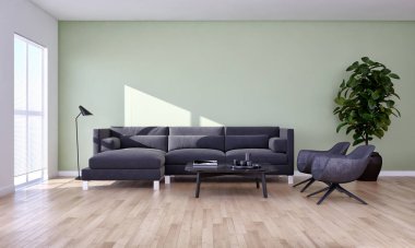 Büyük lüks, modern, en az aydınlık iç mekan, oda modelleme sanatçısı.