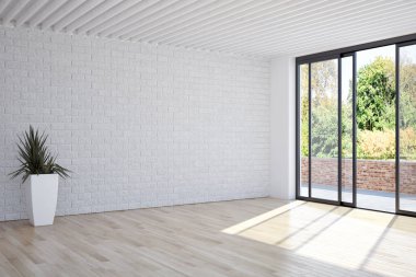 Büyük lüks, modern, en az aydınlık iç mekan, oda modelleme sanatçısı.