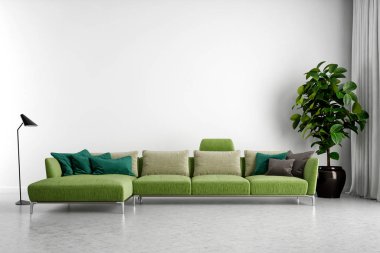 Büyük lüks, modern, en az aydınlık iç mekan, oda modelleme sanatçısı.