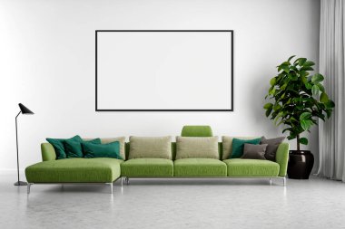 Büyük lüks, modern, en az aydınlık iç mekan, oda modelleme sanatçısı.