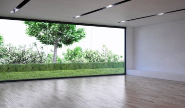 Büyük lüks, modern, en az aydınlık iç mekan, oda modelleme sanatçısı.