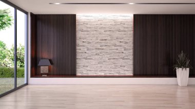 Büyük lüks, modern, en az aydınlık iç mekan, oda modelleme sanatçısı.