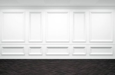 Büyük lüks, modern, parlak iç mekanlar. Oturma odası tasviri. 3D görüntüleme.