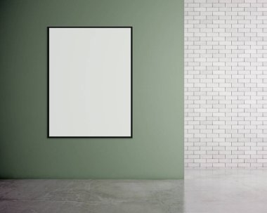 Büyük lüks, modern, parlak iç mekanlar. Oturma odası tasviri. 3D görüntüleme.