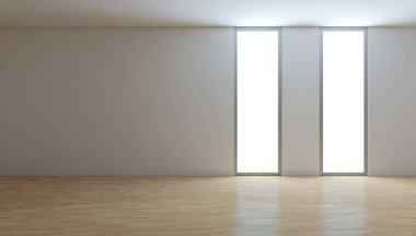 Büyük lüks, modern, parlak iç mekanlar. Oturma odası tasviri. 3D görüntüleme.