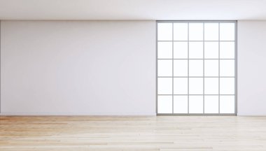 Büyük lüks, modern, parlak iç mekan oturma odası tasviri 3D dijital görüntüleme.
