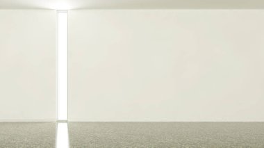 Büyük lüks, modern, parlak iç mekanlar. Oturma odası tasviri. 3D görüntüleme.