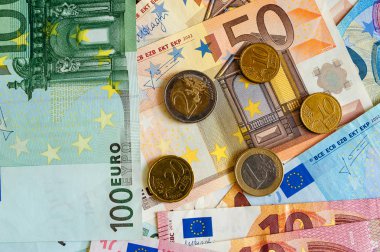 Pack Avrupa para, banknot ve madeni paralar
