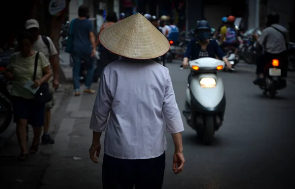 Scène Rue Vietnamienne Hanoi — Photo