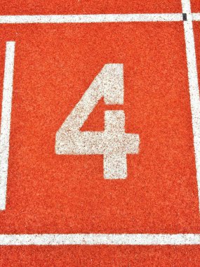 Atletizm koşu parça numarası 4