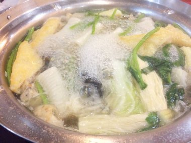 sebze gibi birçok madde üzerinde hotpot pişirme