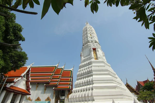 Chapel Architecture Wat Rakhang Kositaram Woramahaviharn Bangkok Tailandia — Foto de Stock